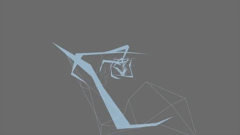 Abstract Background Rotating Geometric Tunnel 33 Stock Footage 110889742