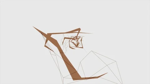 Abstract Background Rotating Geometric Tunnel 34 Stock-Footage 110889961