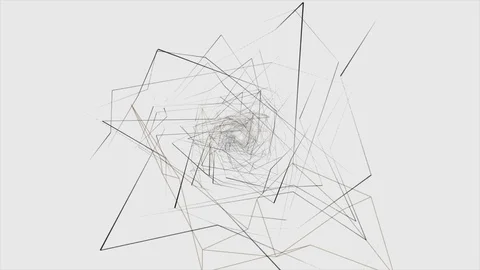 Abstract Background Rotating Geometric Tunnel 35 Stock Footage 110890119