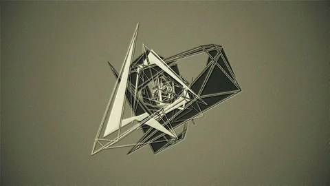 Abstract Background Rotating Geometric Tunnel 42 Video stock 110891011