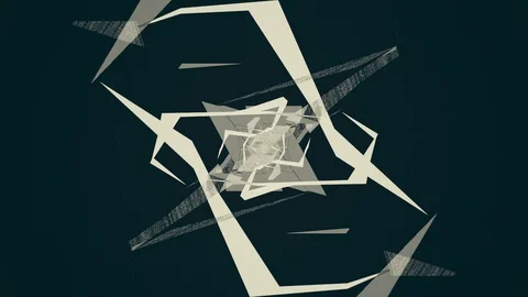 Abstract Background Rotating Geometric Tunnel 44 Stock Footage 110891202