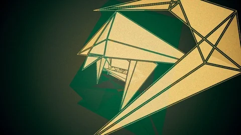 Abstract Background Rotating Geometric Tunnel 46 Видео 110891561