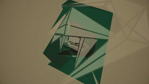 Abstract Background Rotating Geometric Tunnel 51 Stock Footage 110891784