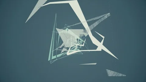 Abstract Background Rotating Geometric Tunnel 52 스톡 동영상 110892141
