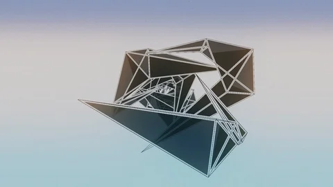 Abstract Background Rotating Geometric Tunnel 56 Stock Footage 110893096