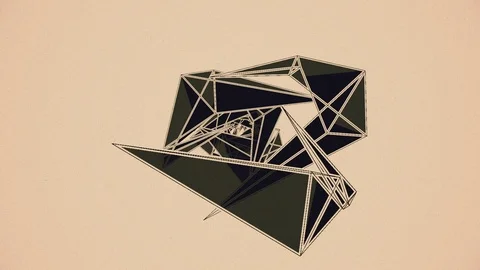 Abstract Background Rotating Geometric Tunnel 57 Stock Footage 110893292