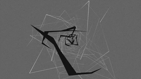 Abstract Background Rotating Geometric Tunnelc 27 Stock Footage 110893273