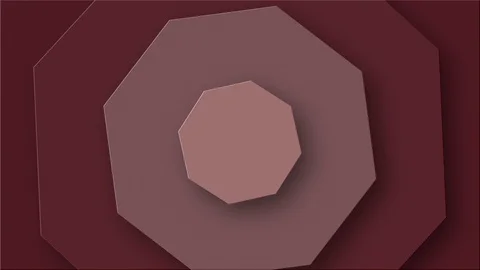 Abstract Background With Rotating Octagons Stock Footage 128291942