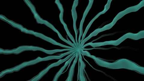 Abstract Background Rotating Organic Form 2 Stock Footage 97803339