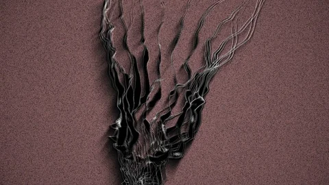 Abstract Background Rotating Organic Form 16 Stock Footage 97806018