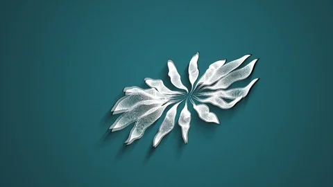 Abstract Background Rotating Segmented Organic Form 24 Video stock 97609366