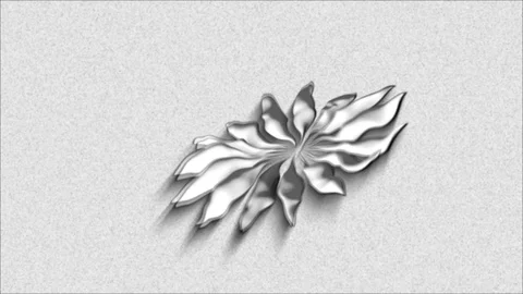 Abstract Background Rotating Segmented Organic Form 15 Stock-Footage 97610240