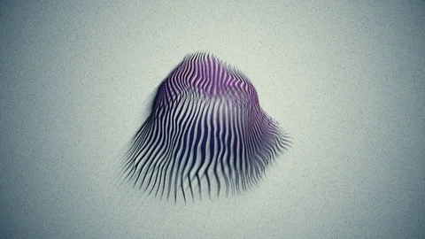 Abstract Background Rotating Segmented Organic Form 7 Stock Footage 97611961