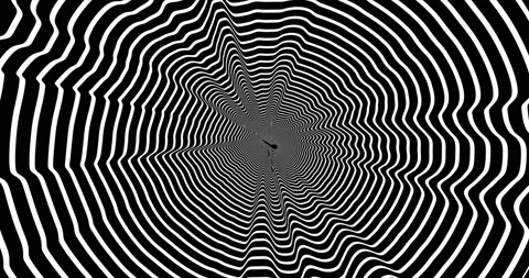 Abstract background with rotation of hypnotic spiral. Animation of seamless loop Stock Footage 197570682