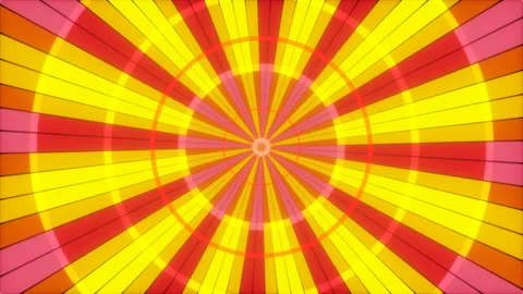 Abstract background, rotation red and yellow rays, loop Stock Footage 130641484
