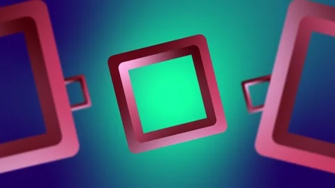 Abstract background with rotation square Stock Footage 277339462