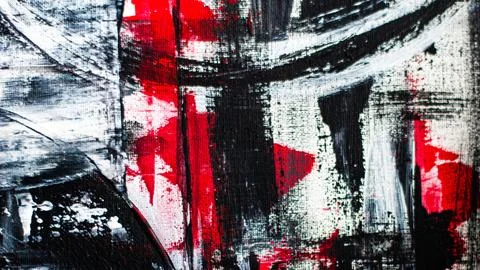 Abstract background on a rough canvas. Paint strokes, stains, lines, stripes, 库存照片