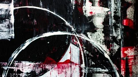 Abstract background on a rough canvas. Paint strokes, stains, lines, stripes, 库存照片