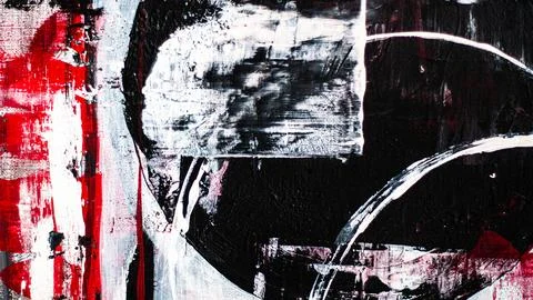 Abstract background on a rough canvas. Paint strokes, stains, lines, stripes, 스톡 사진