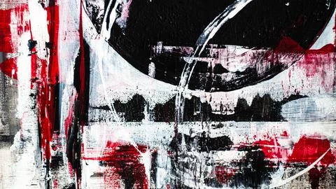 Abstract background on a rough canvas. Paint strokes, stains, lines, stripes, 스톡 사진