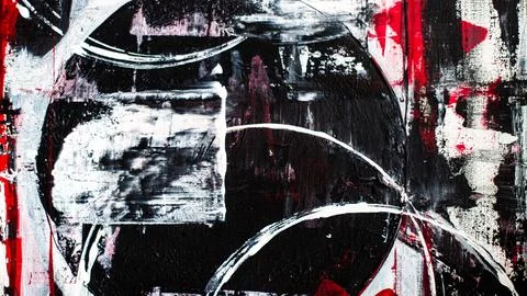 Abstract background on a rough canvas. Paint strokes, stains, lines, stripes, 스톡 사진