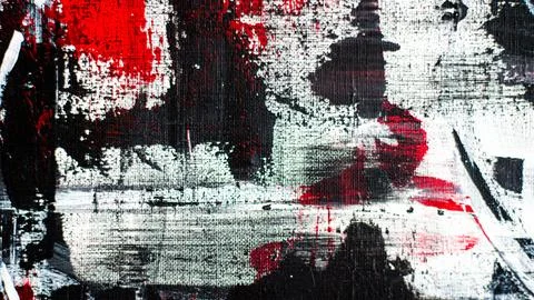 Abstract background on a rough canvas. Paint strokes, stains, lines, stripes, 스톡 사진