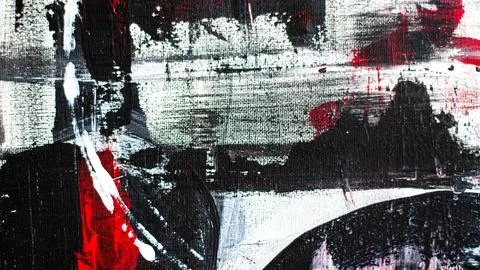 Abstract background on a rough canvas. Paint strokes, stains, lines, stripes, Stock Photos