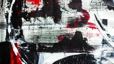 Abstract background on a rough canvas. Paint strokes, stains, lines, stripes, Stock Photos