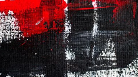 Abstract background on a rough canvas. Paint strokes, stains, lines, stripes, 스톡 사진