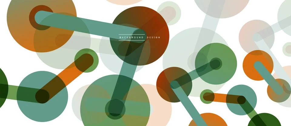 Abstract background. Round dots connected by lines. Trendy techno business イラスト素材