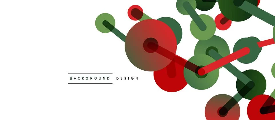 Abstract background. Round dots connected by lines. Trendy techno business 스톡 일러스트