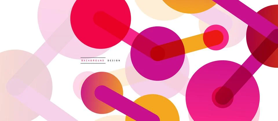 Abstract background. Round dots connected by lines. Trendy techno business イラスト素材