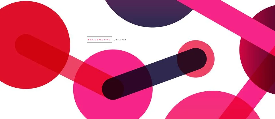 Abstract background. Round dots connected by lines. Trendy techno business イラスト素材