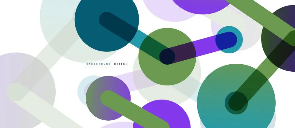 Abstract background. Round dots connected by lines. Trendy techno business 스톡 일러스트