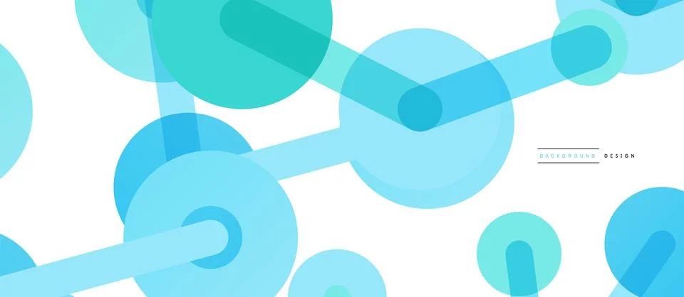 Abstract background. Round dots connected by lines. Trendy techno business Stockillustratie