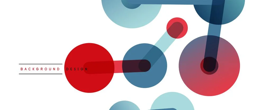 Abstract background. Round dots connected by lines. Trendy techno business 스톡 일러스트