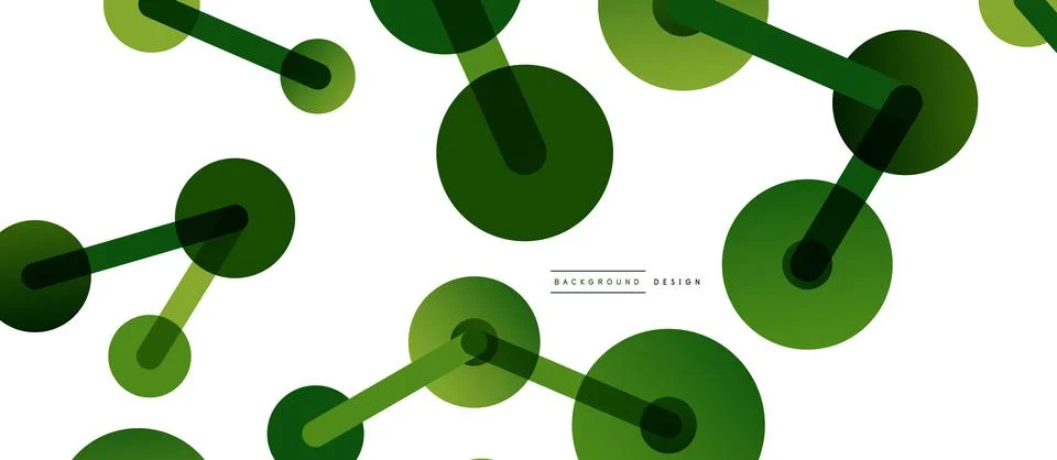 Abstract background. Round dots connected by lines. Trendy techno business 스톡 일러스트