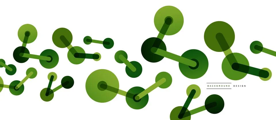 Abstract background. Round dots connected by lines. Trendy techno business イラスト素材