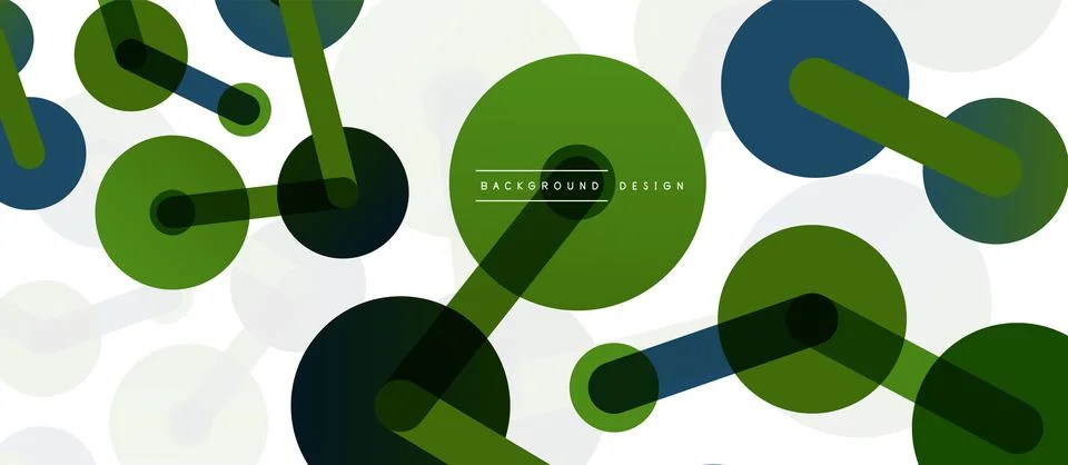 Abstract background. Round dots connected by lines. Trendy techno business イラスト素材