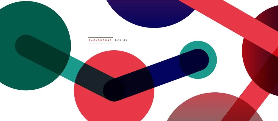 Abstract background. Round dots connected by lines. Trendy techno business イラスト素材
