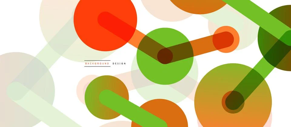 Abstract background. Round dots connected by lines. Trendy techno business 스톡 일러스트