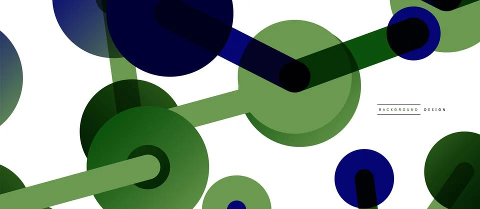 Abstract background. Round dots connected by lines. Trendy techno business イラスト素材