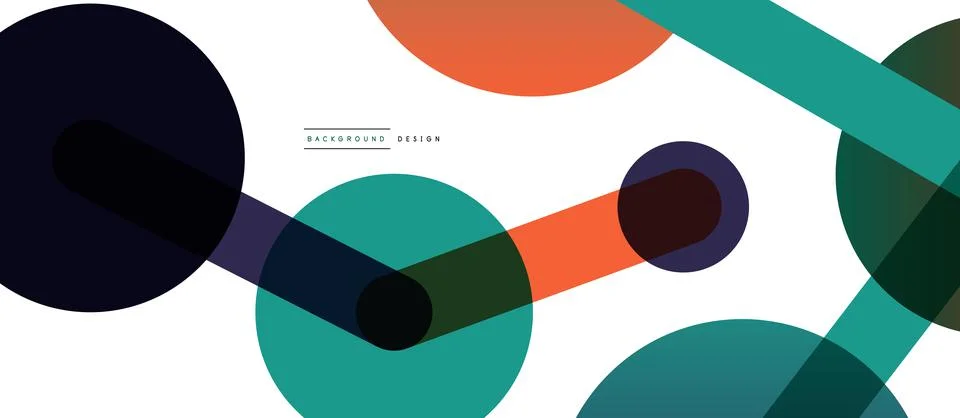Abstract background. Round dots connected by lines. Trendy techno business 스톡 일러스트
