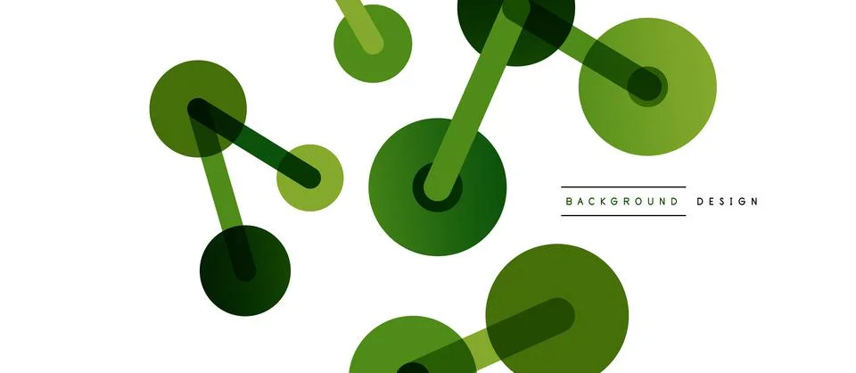 Abstract background. Round dots connected by lines. Trendy techno business 스톡 일러스트