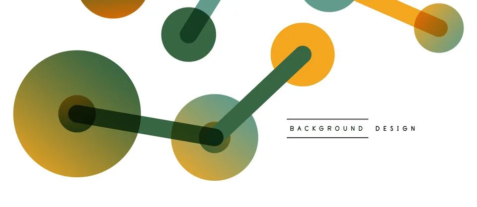 Abstract background. Round dots connected by lines. Trendy techno business 스톡 일러스트