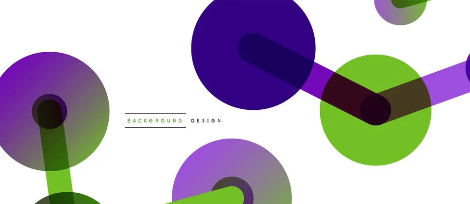 Abstract background. Round dots connected by lines. Trendy techno business イラスト素材