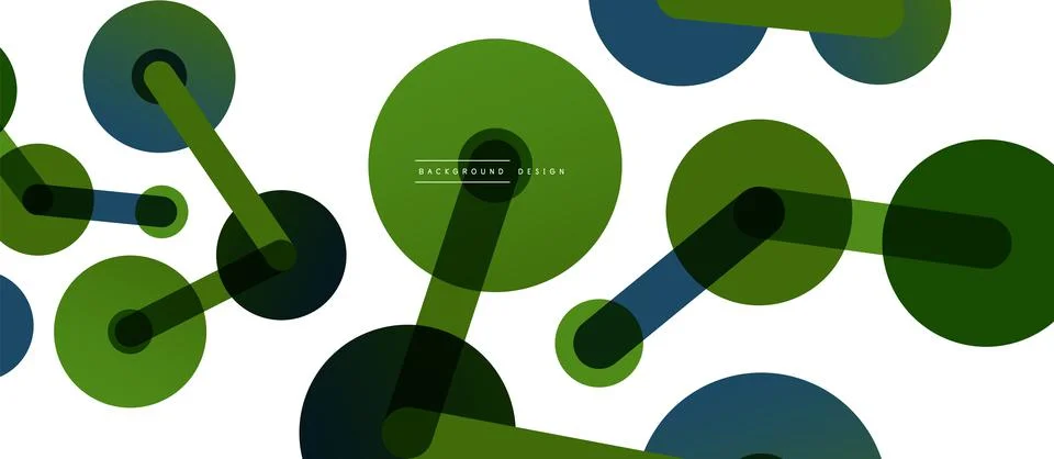 Abstract background. Round dots connected by lines. Trendy techno business 스톡 일러스트