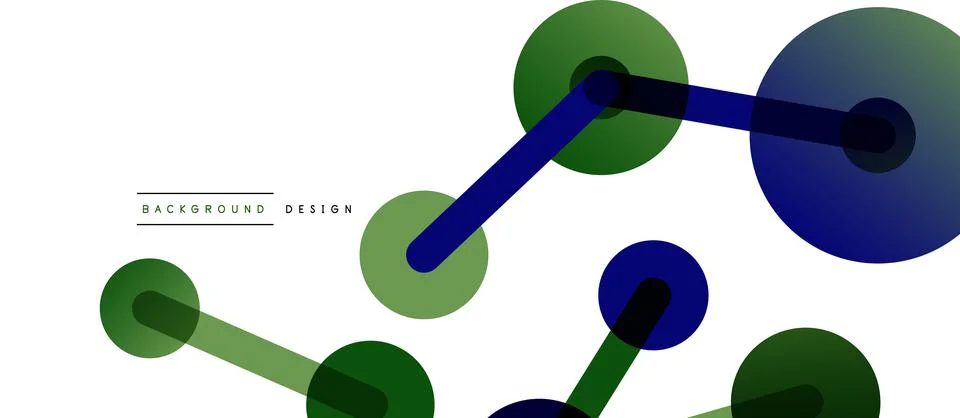 Abstract background. Round dots connected by lines. Trendy techno business イラスト素材