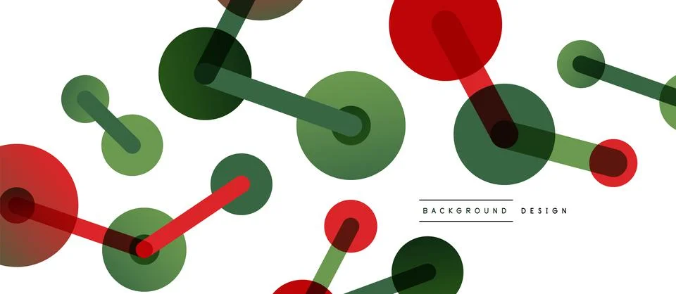 Abstract background. Round dots connected by lines. Trendy techno business 스톡 일러스트