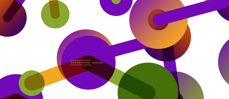 Abstract background. Round dots connected by lines. Trendy techno business イラスト素材
